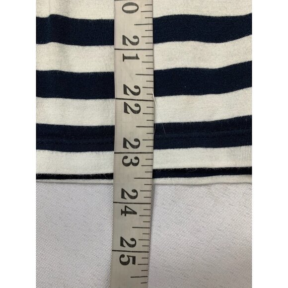 Tommy Hilfiger Women's Navy Blue & White T-shirt - Picture 6 of 6